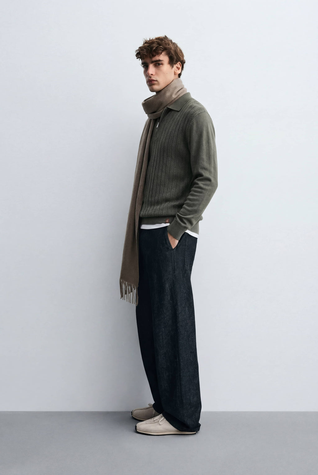 Camisa Cuello Zipper