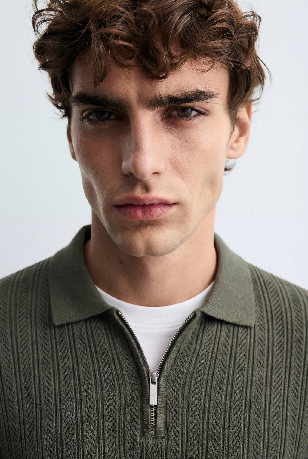 Camisa Cuello Zipper