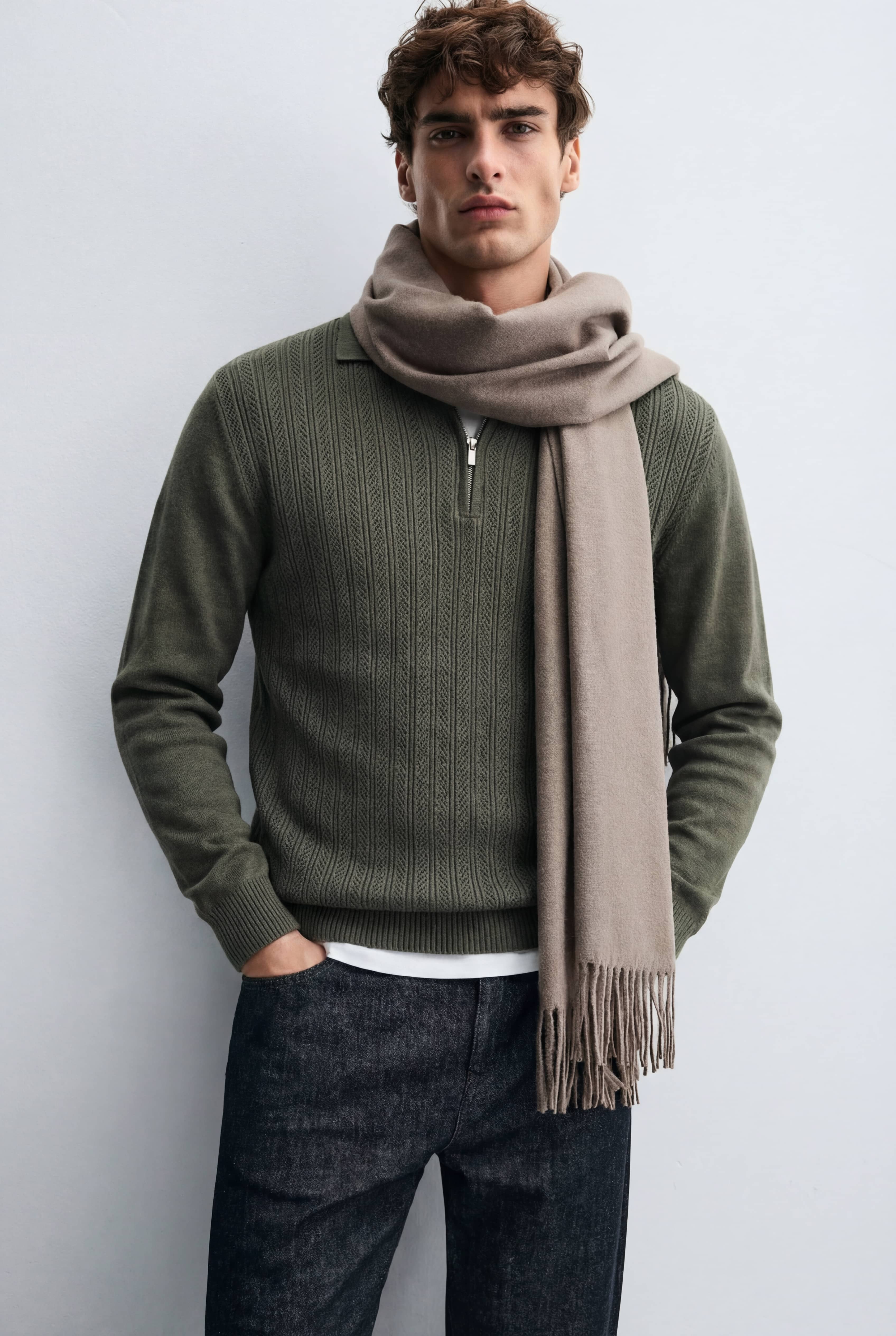 Camisa Cuello Zipper